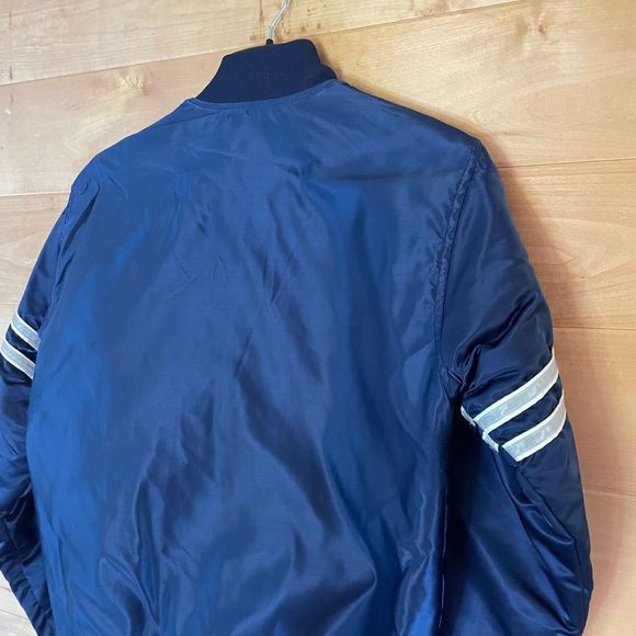 Vintage Dallas Cowboys Starter Jacket NFL Football Texas Embroidered Bomber Jack - Picture 7 of 14